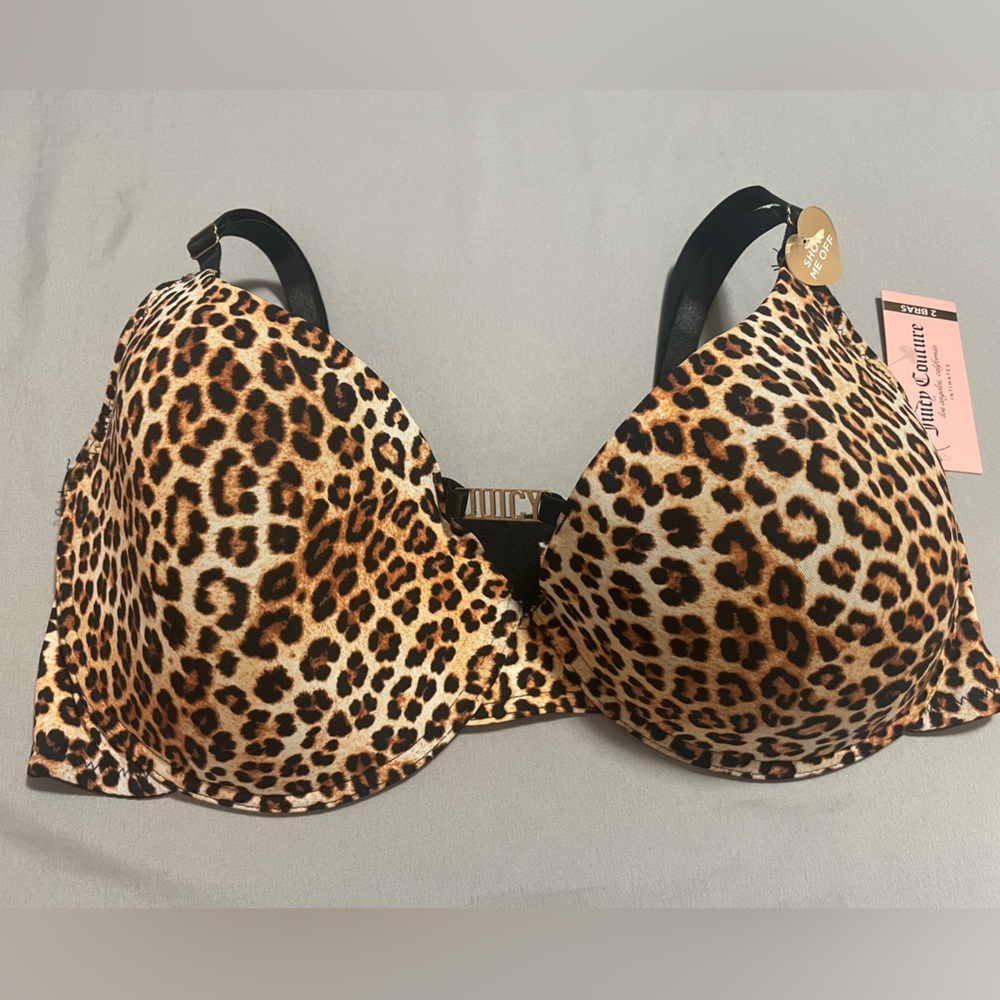 NEW Juicy Couture Leopard Print🐆Full-Coverage Bra Size 40D